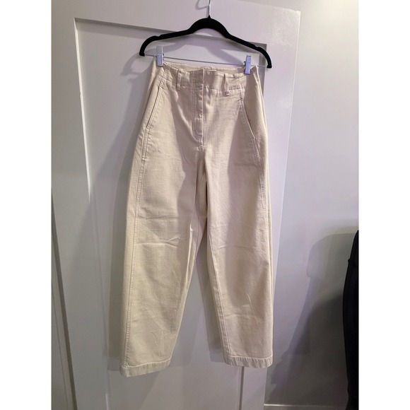 Wilfred Free Pants - Wilfred Free Aritzia High Waisted Cream Casual Pants